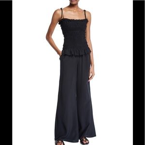 tory burch smocked jumpsuit